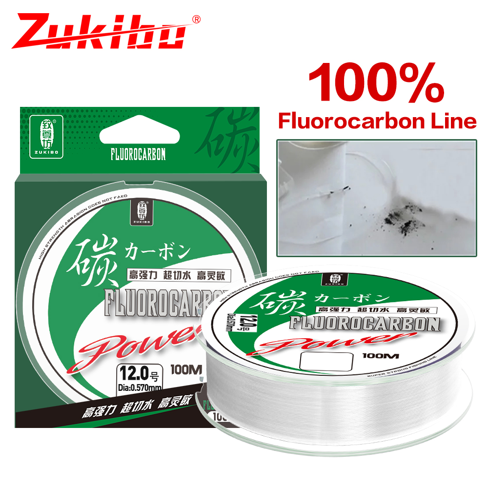 Fluorocarbon Line - ZUKIBO senar pancing fluorokarbon, tali pancing