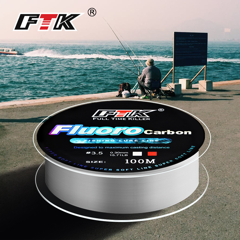 Fluorocarbon Line - Senar Pancing Lapisan Fluorokarbon 100M 4,13LB-34,32LB