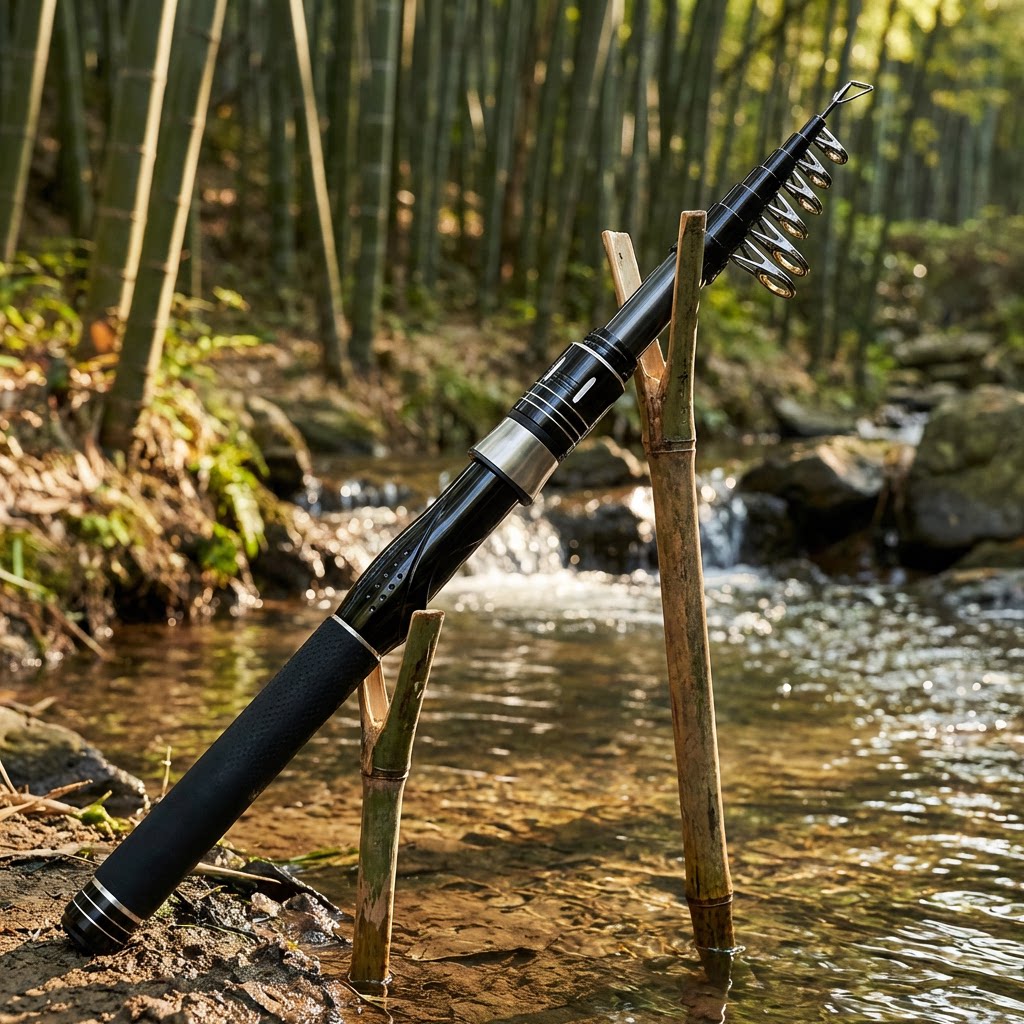 Joran Pancing Karbon Teleskopi - Telescopic Fishing Rod ulasan dan harga