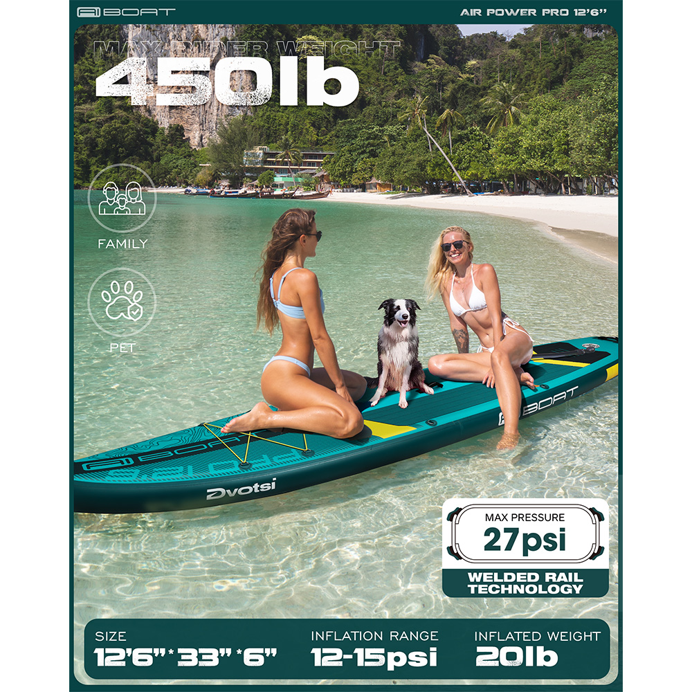 AIBOAT Green Pro SUP Papan Day - Fishing Equipment For Beginners ulasan dan harga