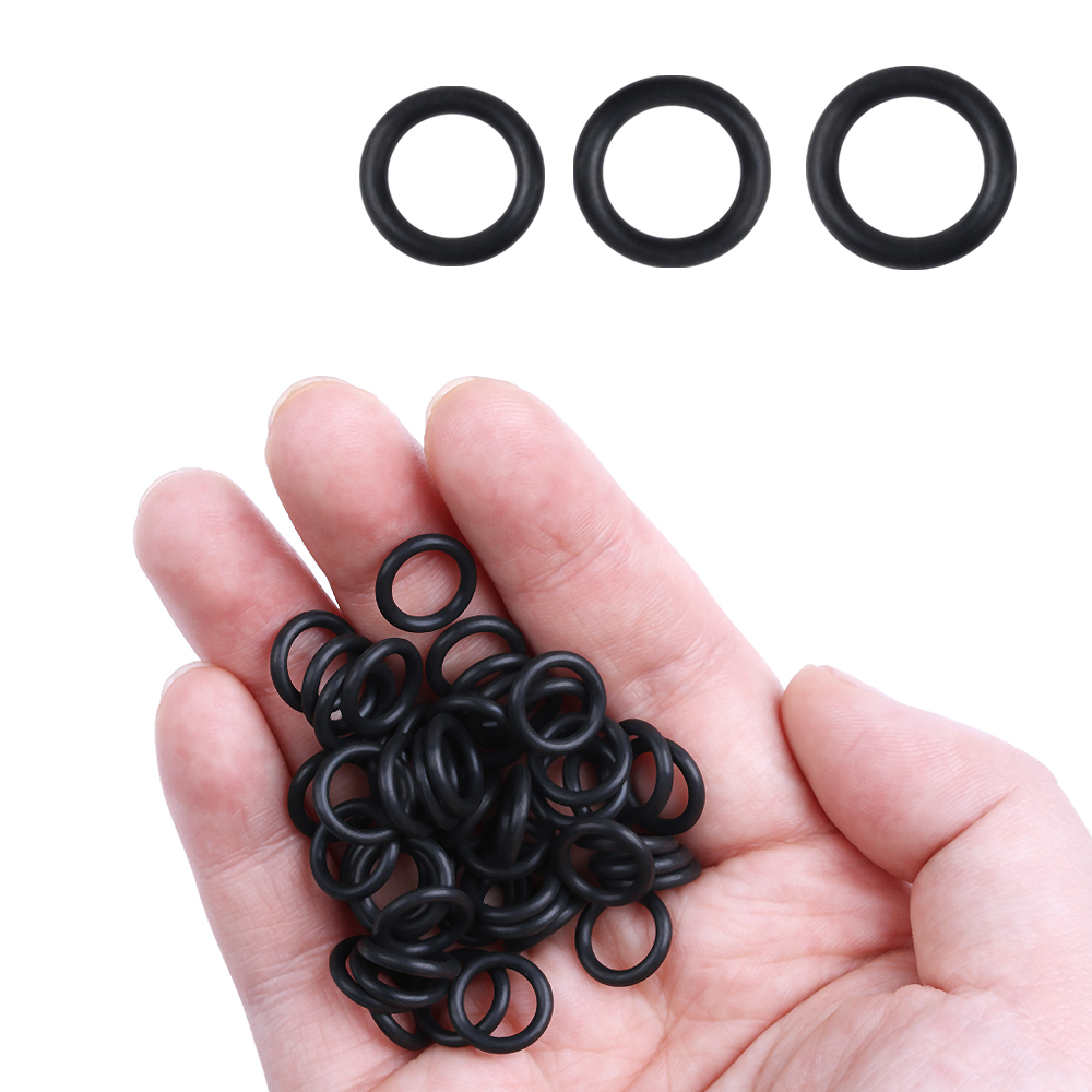 100 Pcs Hitam Karet Cincin Sea - Fishing Equipment For Beginners ulasan dan harga