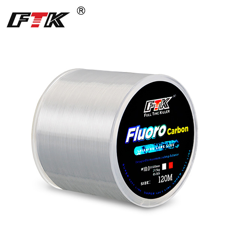 Senar pancing FTK 120m, 0.2 mm - Fluorocarbon Line ulasan dan harga